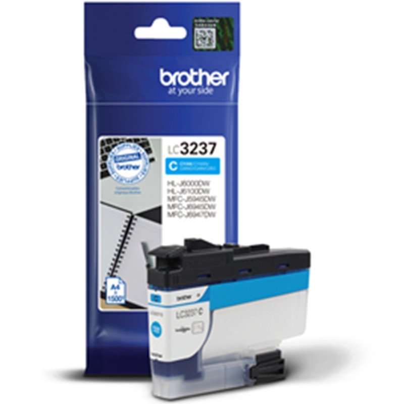 Cartucho tinta brother lc3237c cian 1500 paginas