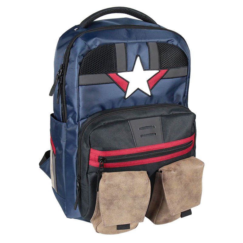 Mochila casual cerda marvel capitan america vengadores multicolor 48 cm