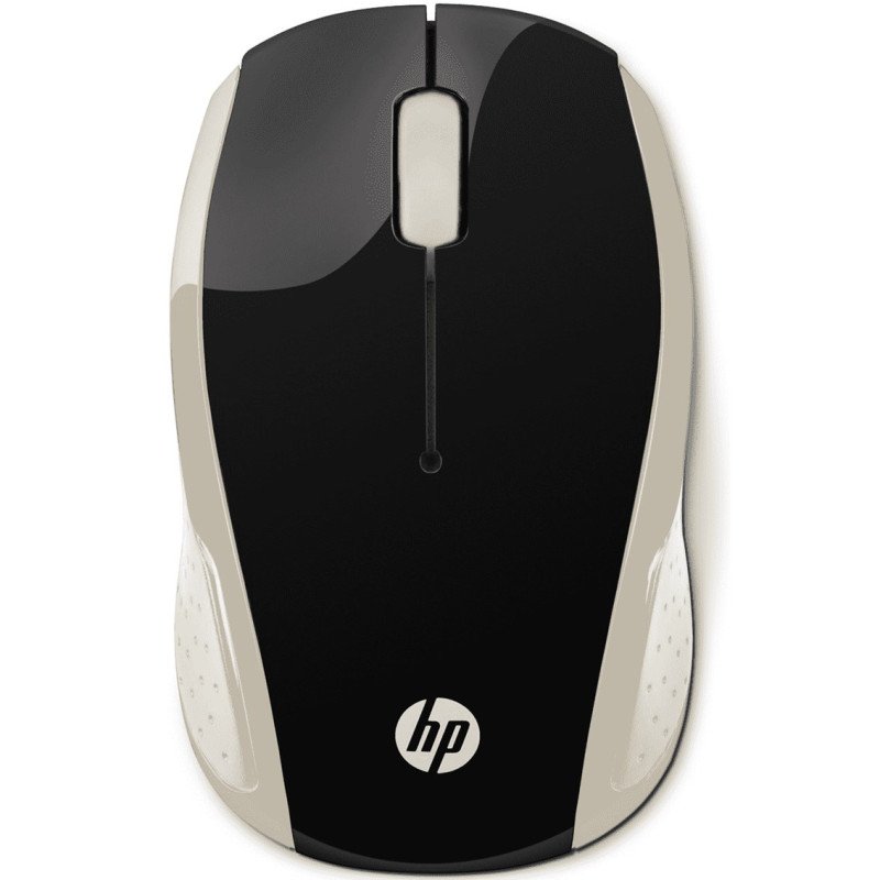 Raton inalambrico hp wireless 200 negro - oro