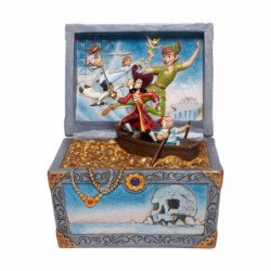 Figura enesco disney peter pan cofre del tesoro peter pan garfio & compania