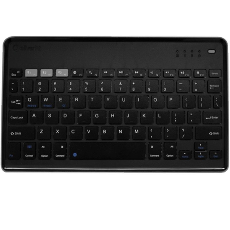 Teclado inalambrico universal silver ht bluetooth dark grey - english layout