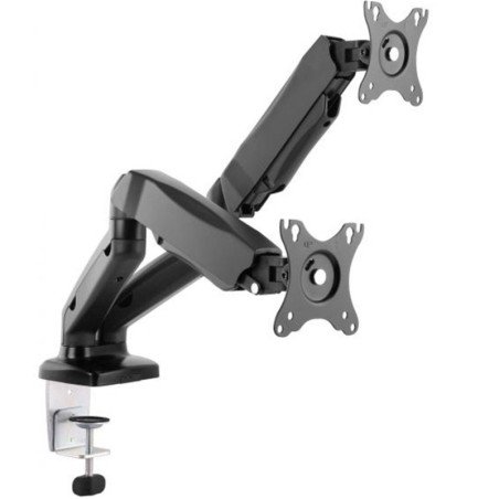 Soporte pantalla equip para mesa 13 pulgadas - 27 pulgadas 2 brazo inclinables para 2 monitor muelle de gas vesa hasta 6.5kg