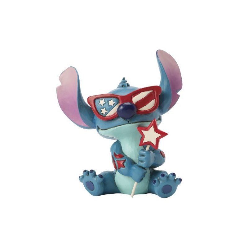 Figura enesco diseny stitch patriota