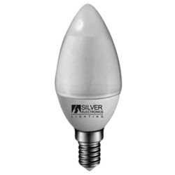 Bombilla led eco silver electronics vela 5w equiv. 35w - e14 - 4000k - 399 lm - 160o - luz natural neutra - a+