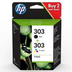 Pack cartucho tinta hp 3ym92ae no 303