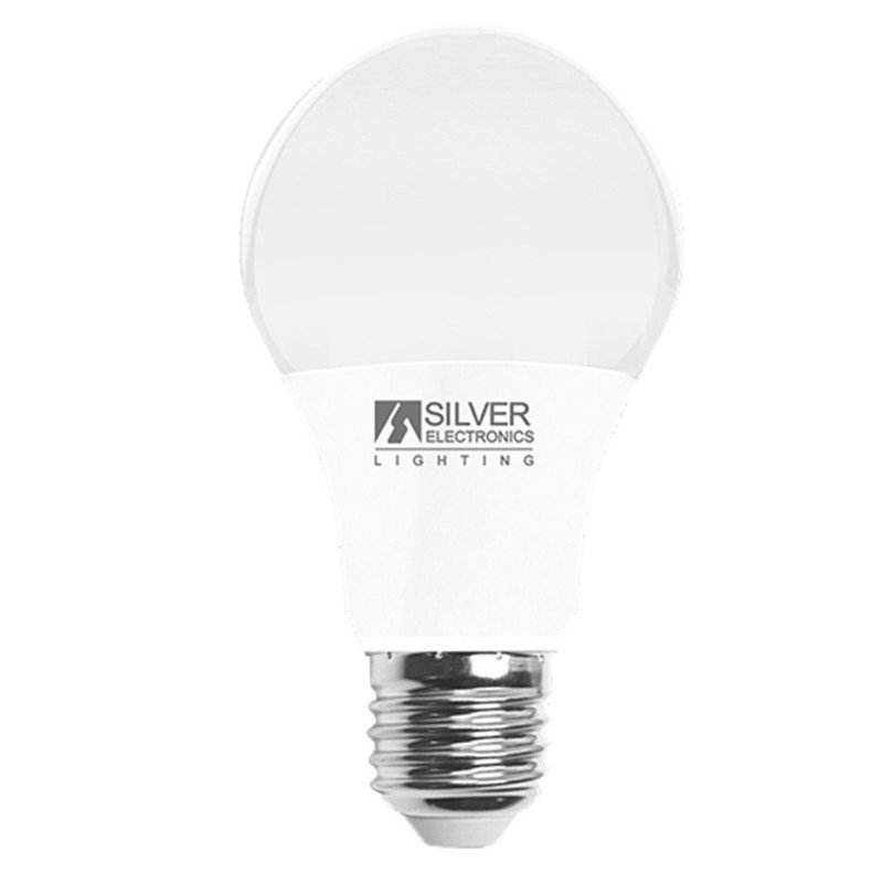 Bombilla led eco decorativa silver electronics estandar 10w equiv. 85w - e27 - 5000k - 860 lm - 180o - luz blanca - a+