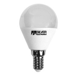 Bombilla led decorativa silver electronis esferica 6w equiv. 65w - e14 - 4000k - 520 lm - luz neutra - a+