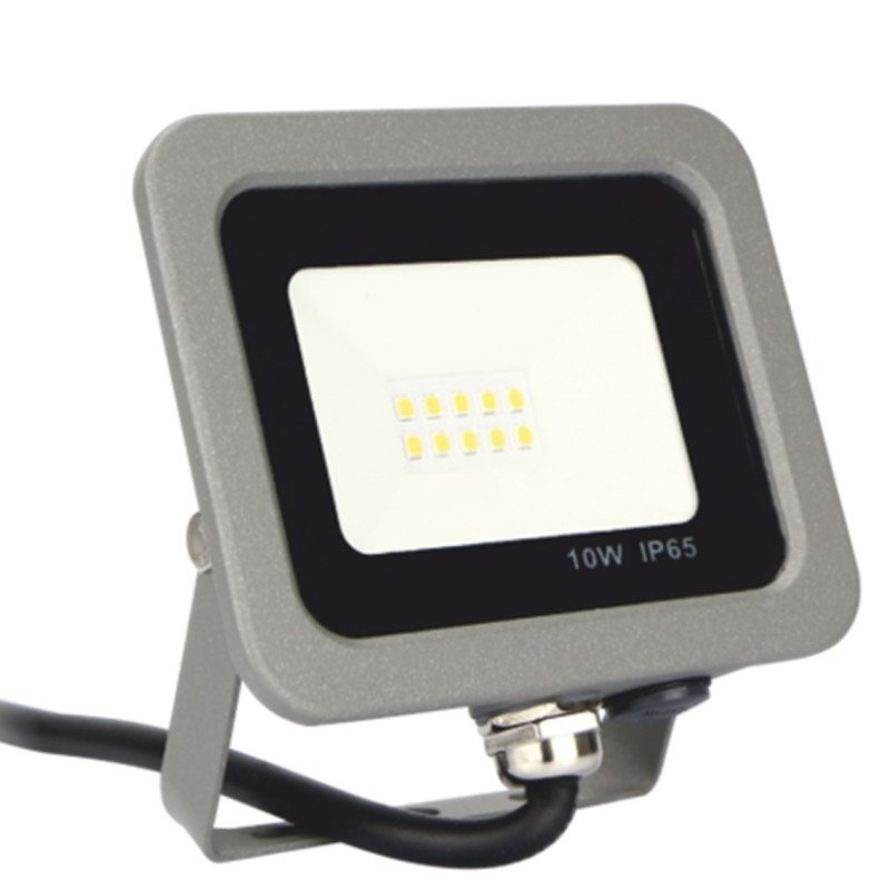 Foco led ips 65 10w 5700k luz fria 800lm gris