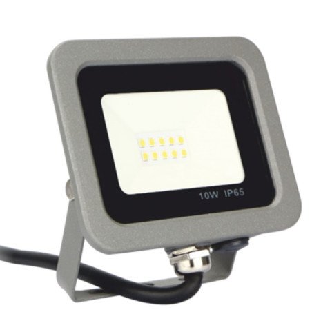 Foco led ips 65 10w 5700k luz fria 800lm gris