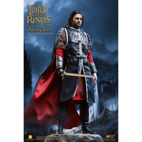 Figura star ace el senor de los anillos aragorn 2.0 version deluxe real master serie 22.5 cm