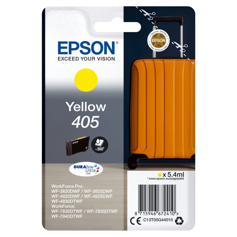 Cartucho tinta epson c13t05g44010 singlepack amarillo 405 durabrite ultra ink