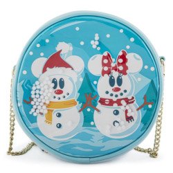 Bolso loungefly disney minnie y mickey munecos de nieve