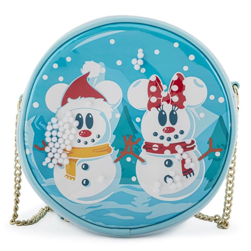 Bolso loungefly disney minnie y mickey munecos de nieve