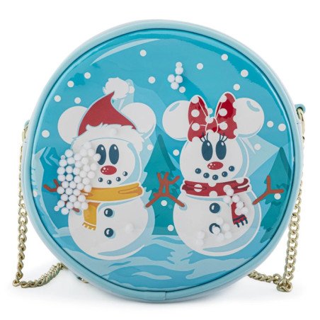 Bolso loungefly disney minnie y mickey munecos de nieve