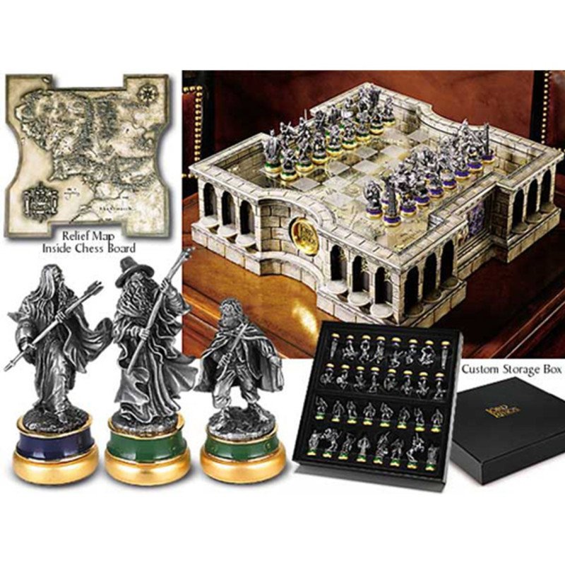Replica ajedrez the noble collection el senor de los anillos edicion limitada deluxe