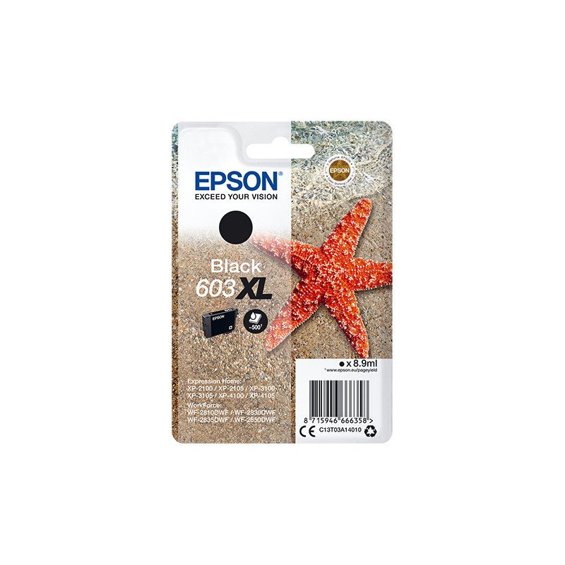 Cartucho tinta epson c13t03a14010 singlepack negro 603xl estrella de mar