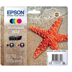 Multipack cartucho tinta epson 603 c13t03u64010 negro - cian - amarillo - magenta - estrella de mar