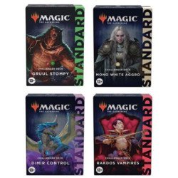 Juego de cartas caja de sobres wizard of the coast magic the gathering expositor de challenger deck 2022 8 expositores ingles