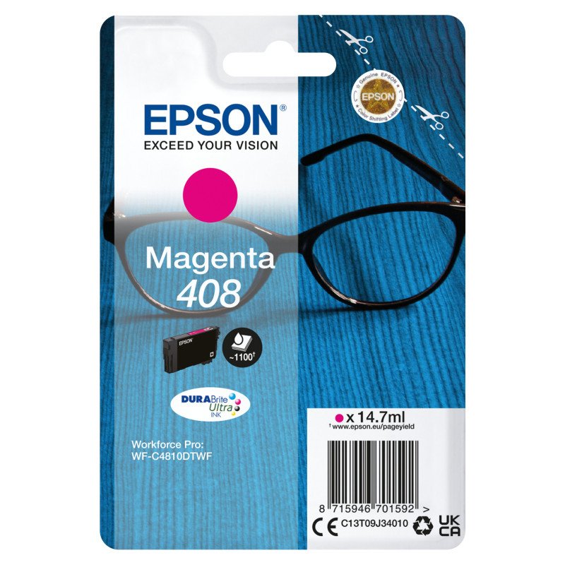 Cartucho tinta epson 408 magenta durabrite ultra ink