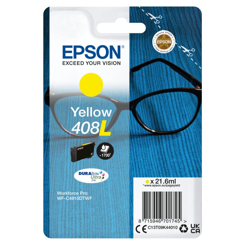 Cartucho tinta epson 408l amarillo durabrite 408l ultra ink