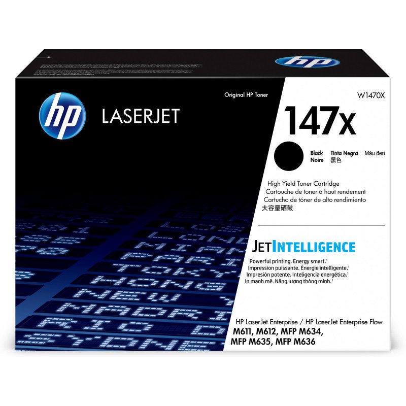 Toner hp 147x w1470x alta capacidad negro m611 - m612