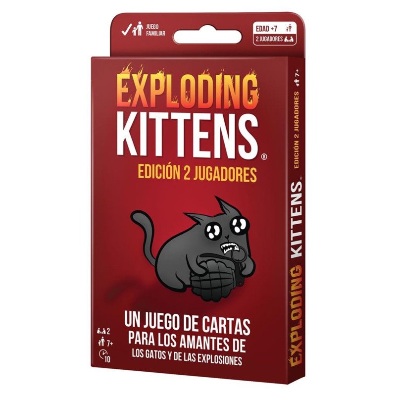 Juego de mesa exploding kittens edicion 2 jugadores pegi 7