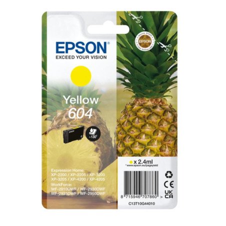 Cartucho epson 604 amarillo c13t10g44010 xp2200 wf - 2910 pina