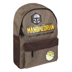Mochila casual cerda star wars the mandalorian wherever i go he goes