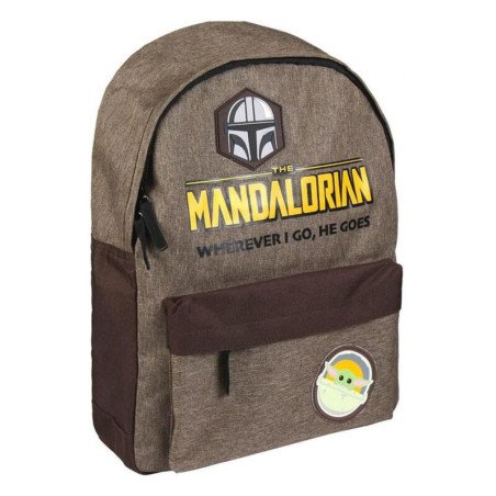 Mochila casual cerda star wars the mandalorian wherever i go he goes