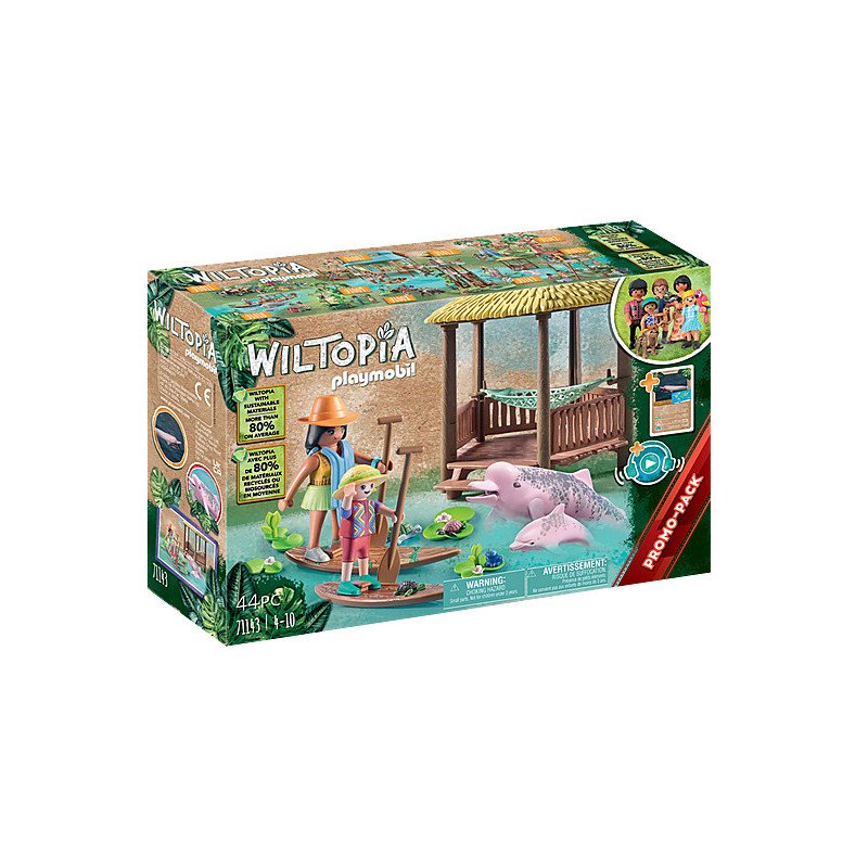Playmobil wiltopia - tour de remo con los delfines de rio