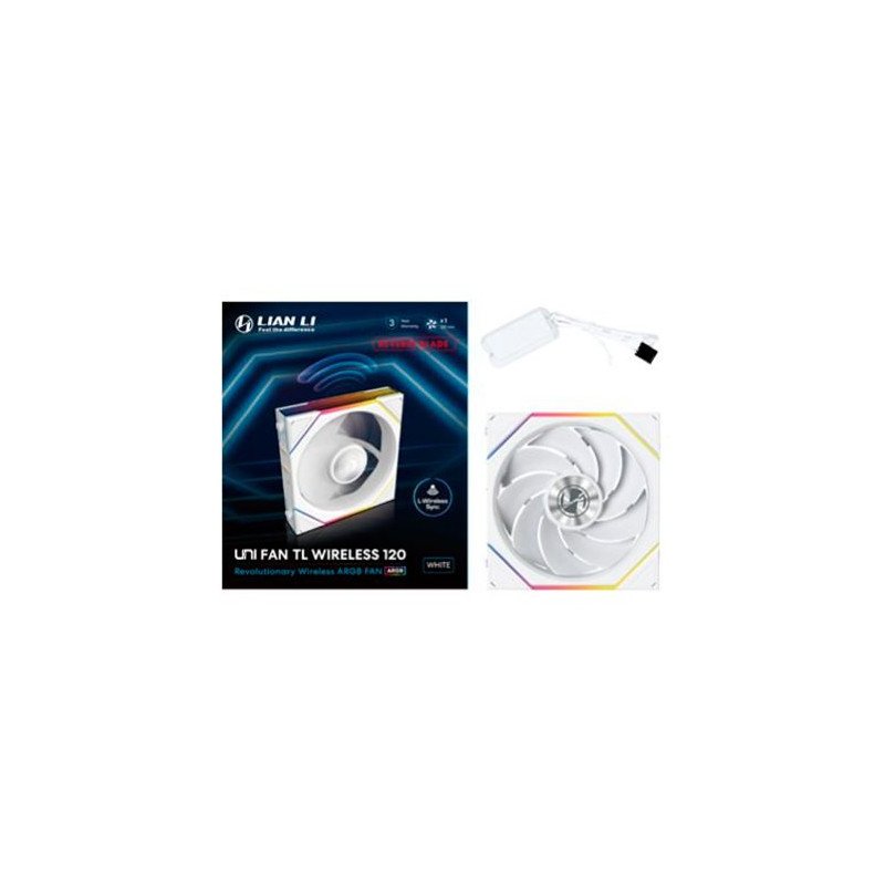 Ventilador caja gaming lian li unifan tl120 inalambrico argb 120mm blanco