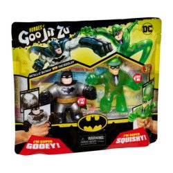 Pack de 2 figuras bandai goo jit zu dc heroes batman vs the riddler