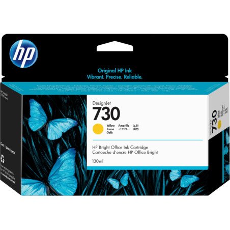 Cartucho hp no 730 amarilo 130ml