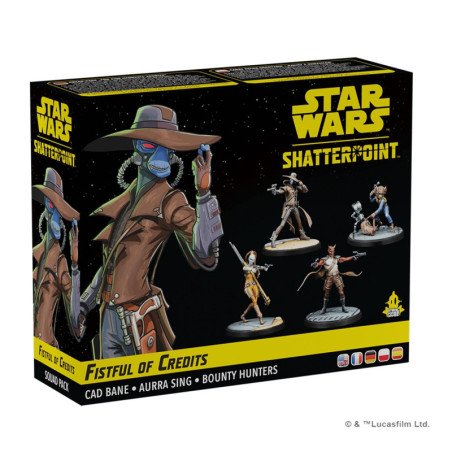 Juego de mesa star wars shatterpoint fistful of credits cad bane squad pack edad recomendada 14 anos