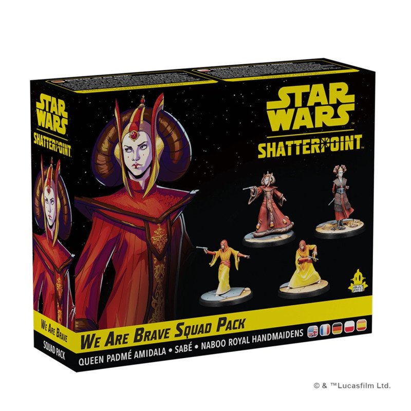 Juego de mesa star wars shatterpoint we are brave squad pack edad recomendada 14 anos