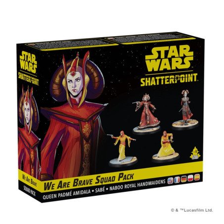 Juego de mesa star wars shatterpoint we are brave squad pack edad recomendada 14 anos