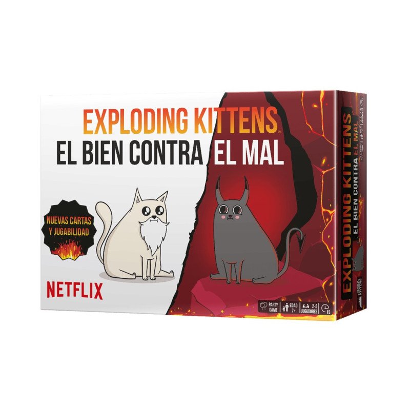 Juego de mesa exploding kittens el bien contra el mal edad recomendada 7 anos