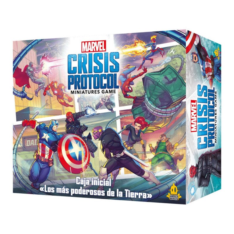Juego de mesa marvel crisis protocol caja inicial los mas poderosos de la tierra edad recomendada 14 anos