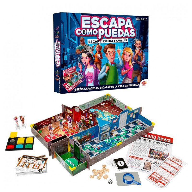 Juego de mesa bizak escapa como puedas