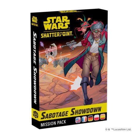 Juego de mesa star wars shatterpoint sabotage showdown mission pack edad recomendada 14 anos