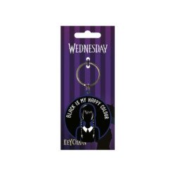 Llavero pyramid wednesday addams black is my happy color