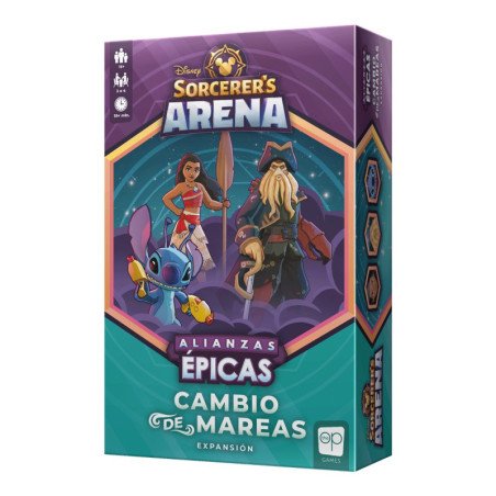 Juego de mesa disney sorcerer arena cambio de mareas expansion edad recomendada 13 anos