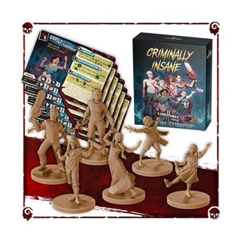Juego de mesa lobotomy 2 criminally insane ward edad recomendada 14 anos idioma ingles