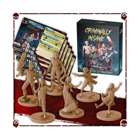 Juego de mesa lobotomy 2 criminally insane ward edad recomendada 14 anos idioma ingles
