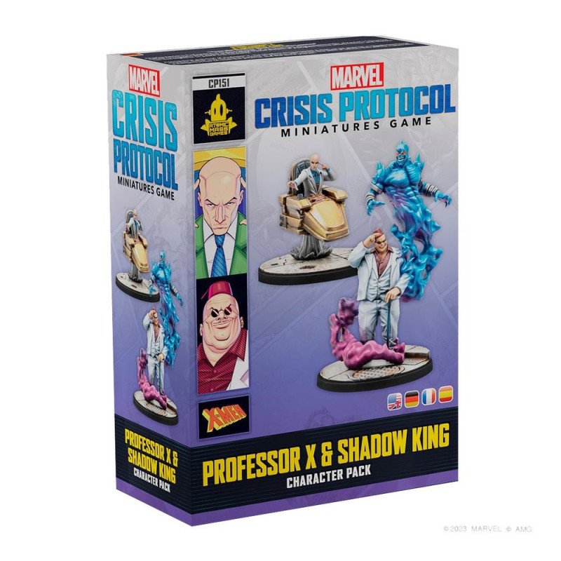 Juego de mesa marvel crisis protocol professor x & shadow king edad recomendada 14 anos