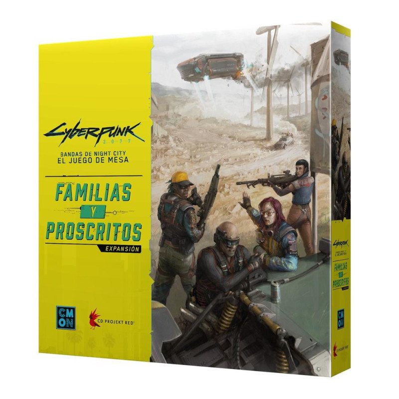 Juego de mesa cyberpunk 2077: familias y proscritos edad recomendada 14 anos