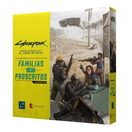 Juego de mesa cyberpunk 2077: familias y proscritos edad recomendada 14 anos