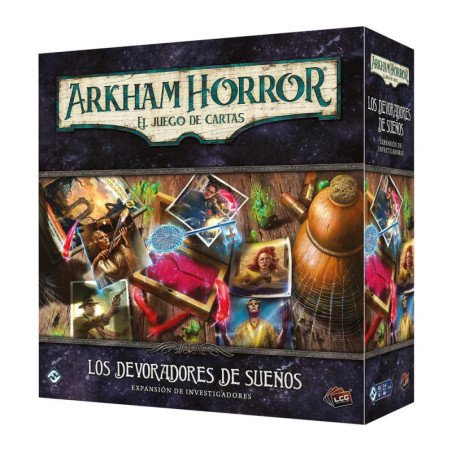 Juego de mesa arkham horror lcg los devoradores de suenos expansion investigacion edad recomendada 14 anos