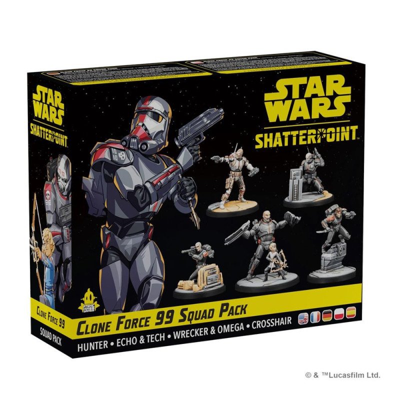 Juego de mesa clone force 99 squad pack edad recomendada 14 anos