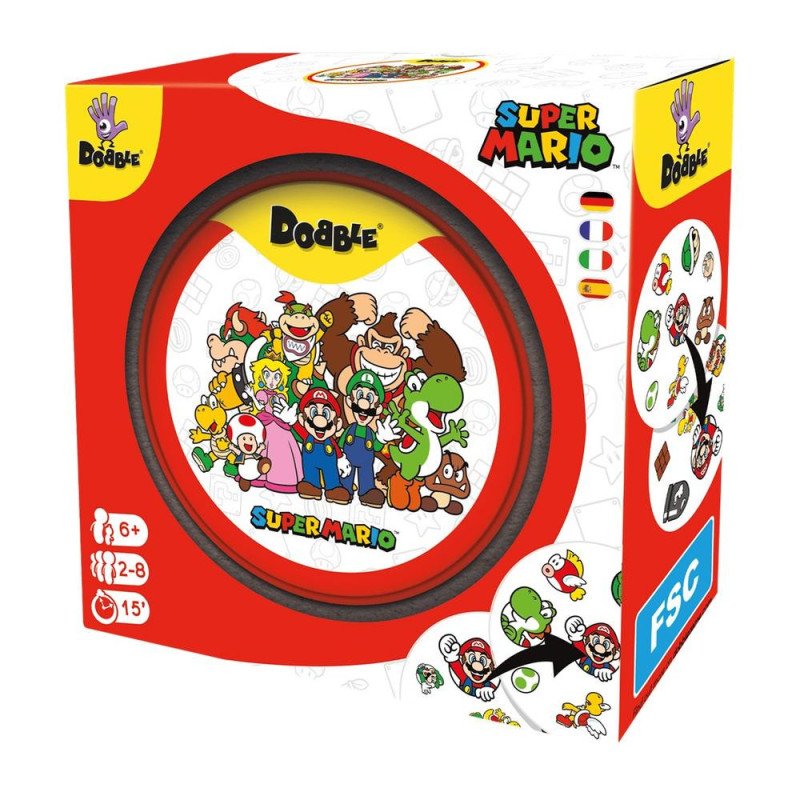 Juego de mesa dobble super mario edad recomendada 7 anos